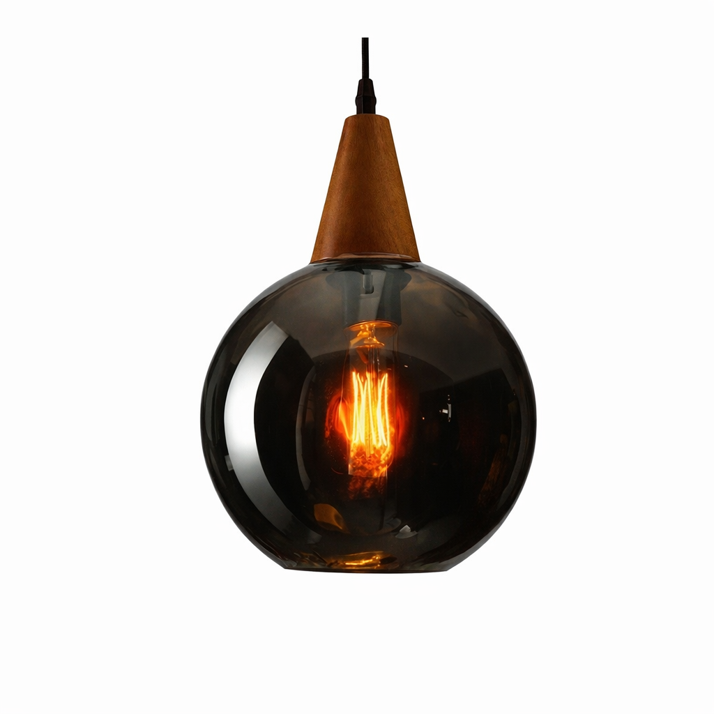 Vintage Glass Shade Pendant Light for Indoor Spaces | Aurevok