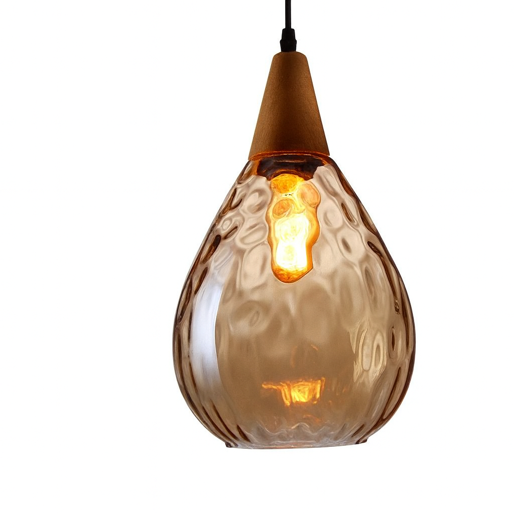 Vintage Glass Shade Pendant Light for Indoor Spaces | Aurevok