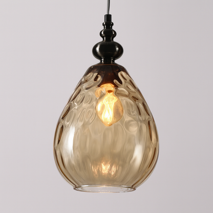 Vintage Glass Shade Pendant Light for Indoor Spaces | Aurevok
