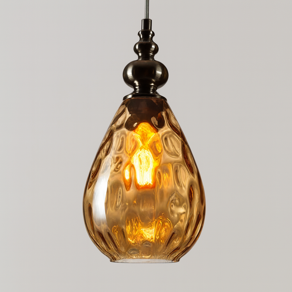 Vintage Glass Shade Pendant Light for Indoor Spaces | Aurevok