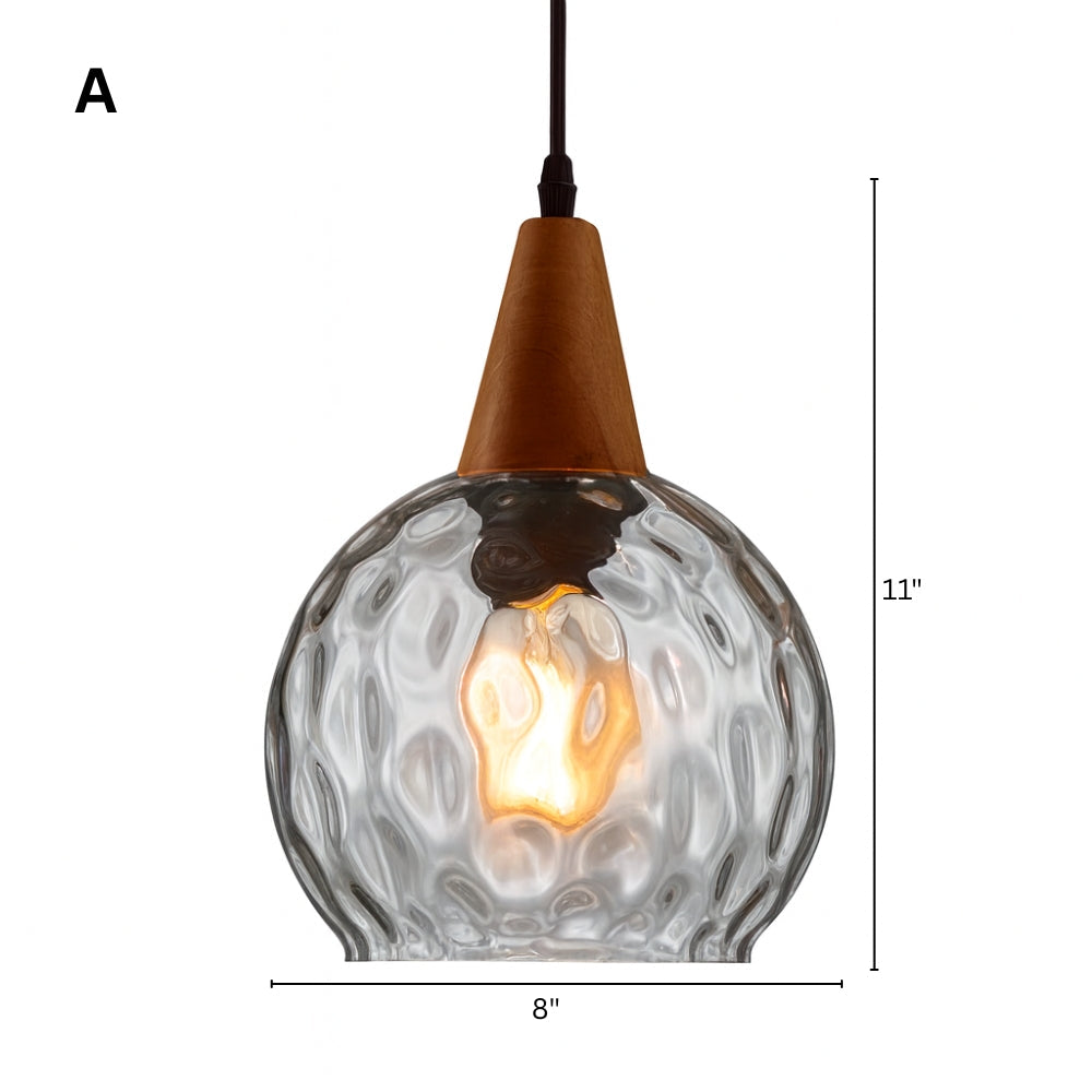 Vintage Glass Shade Pendant Light for Indoor Spaces | Aurevok