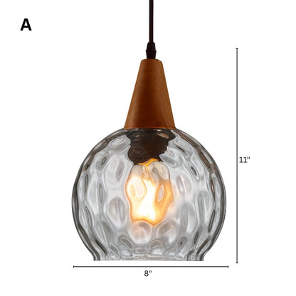 Vintage Glass Shade Pendant Light for Indoor Spaces | Aurevok