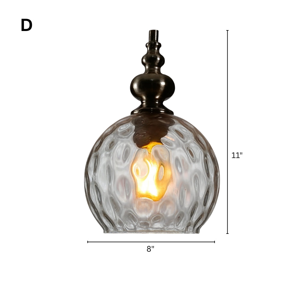 Vintage Glass Shade Pendant Light for Indoor Spaces | Aurevok