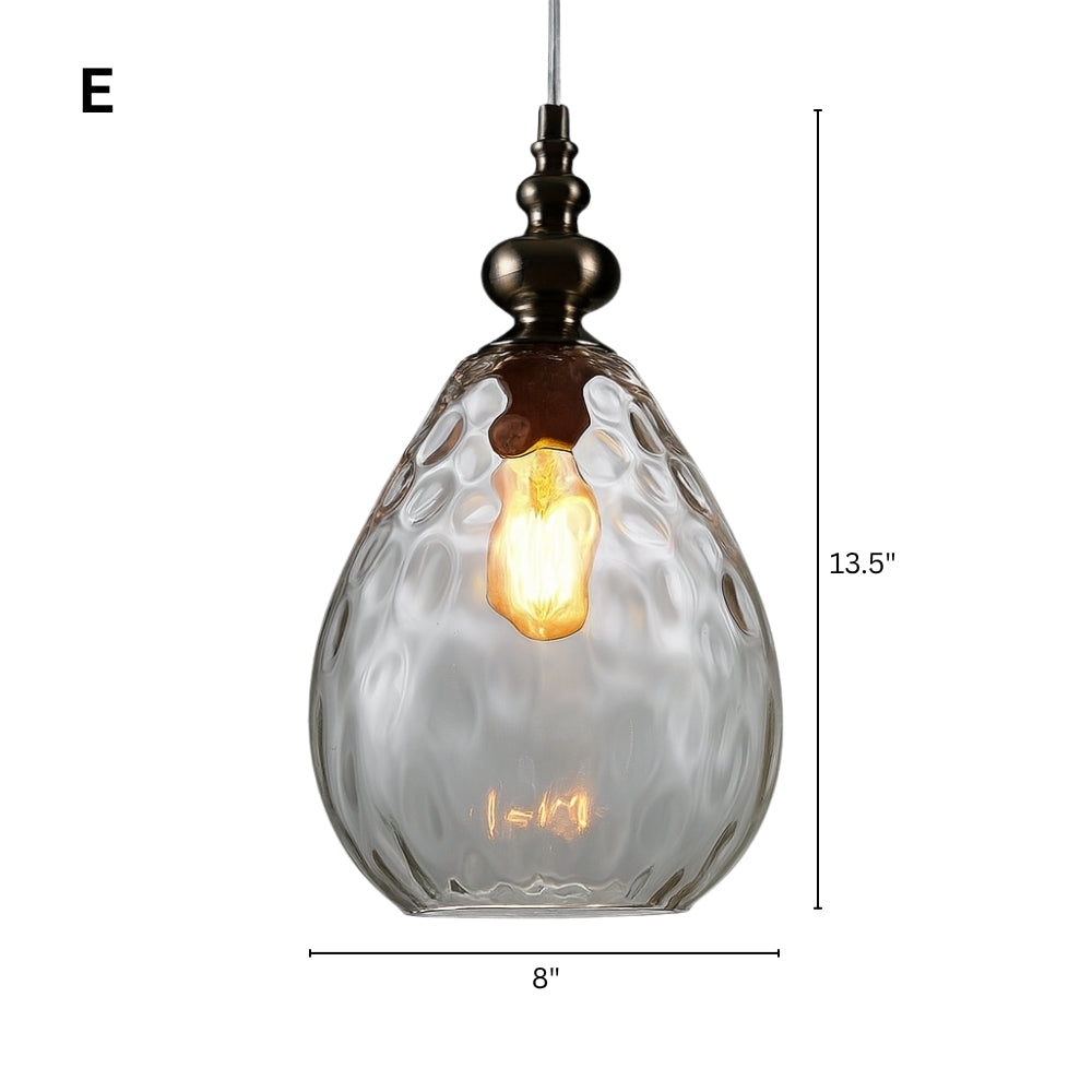 Vintage Glass Shade Pendant Light for Indoor Spaces | Aurevok