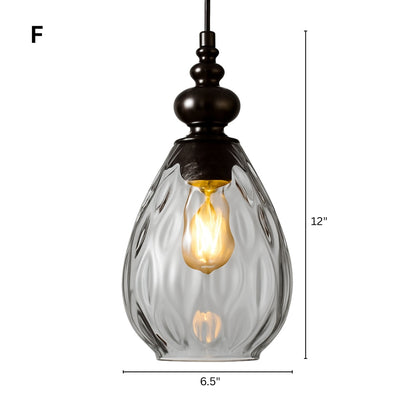 Vintage Glass Shade Pendant Light for Indoor Spaces | Aurevok
