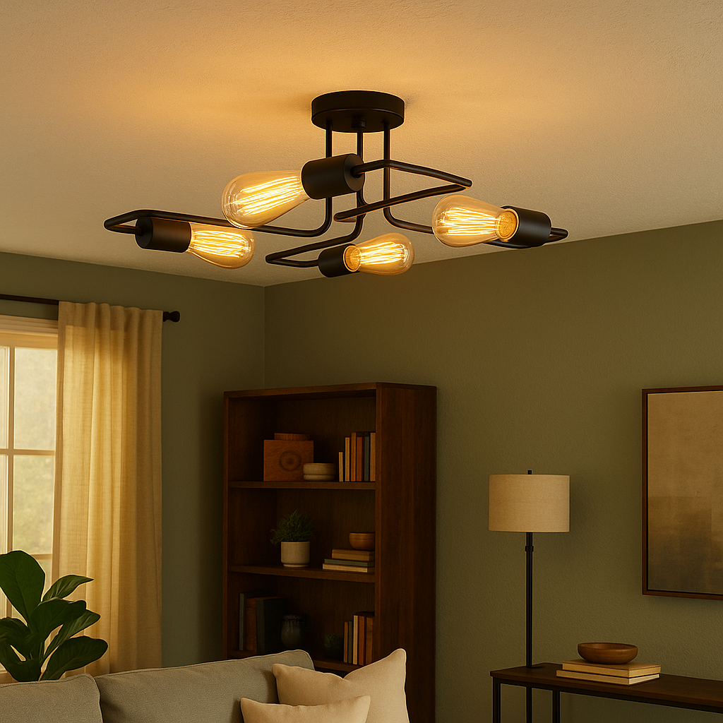 Vintage Industrial Metal Ceiling Light Fixture | Lumvado
