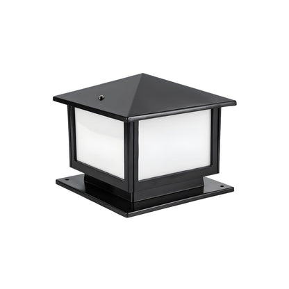 Vintage LED Outdoor Post Lamp with Frosted Shade | Lumirex
