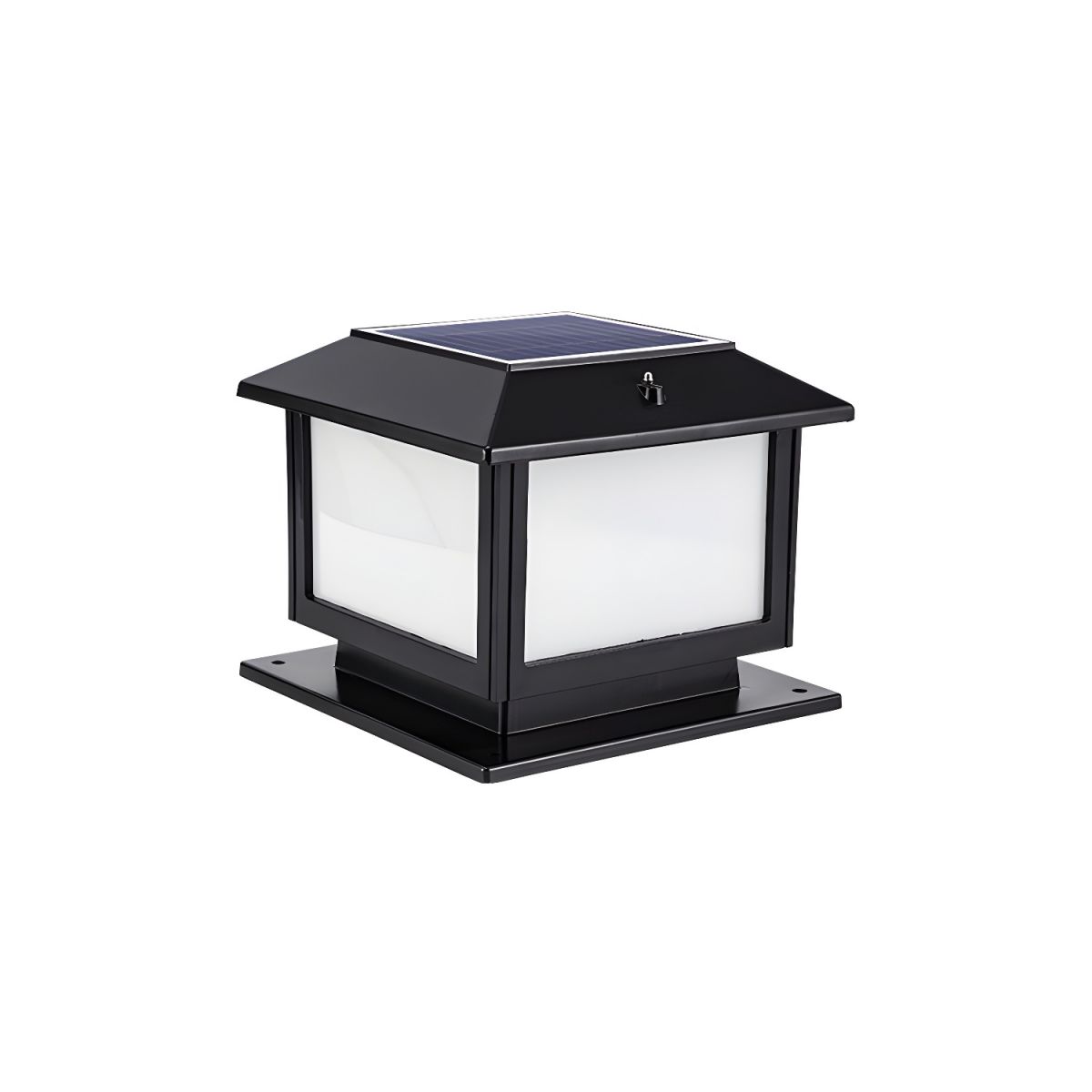 Vintage LED Outdoor Post Lamp with Frosted Shade | Lumirex