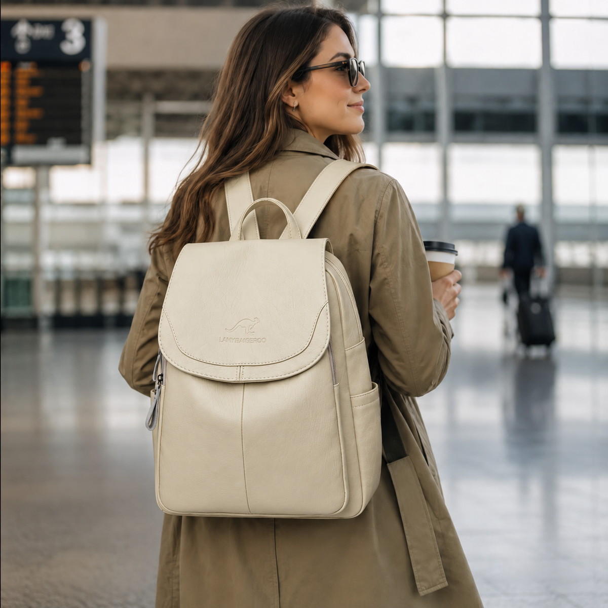 Vintage Leather Backpack | Stylish Travel Backpack for Women