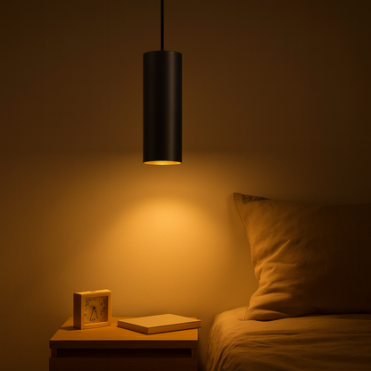 Vintage Metal Cylinder Pendant Light With E27 Socket | Qorvexa