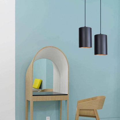 Vintage Metal Cylinder Pendant Light With E27 Socket | Qorvexa