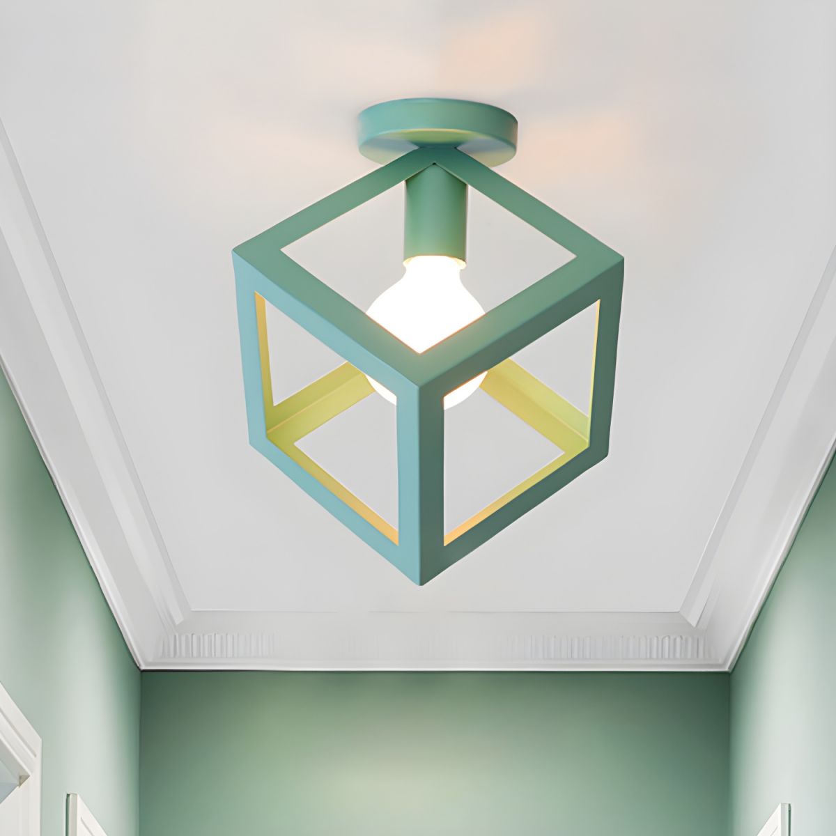 Vintage Metal Loft Style Ceiling Light Fixture | Wavira