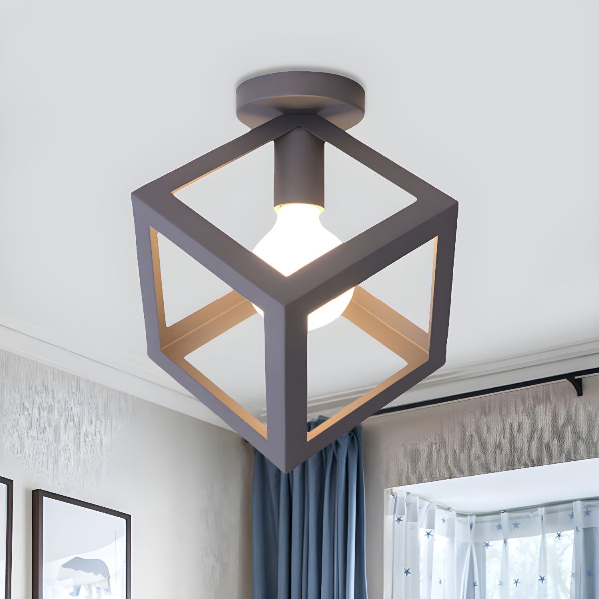 Vintage Metal Loft Style Ceiling Light Fixture | Wavira