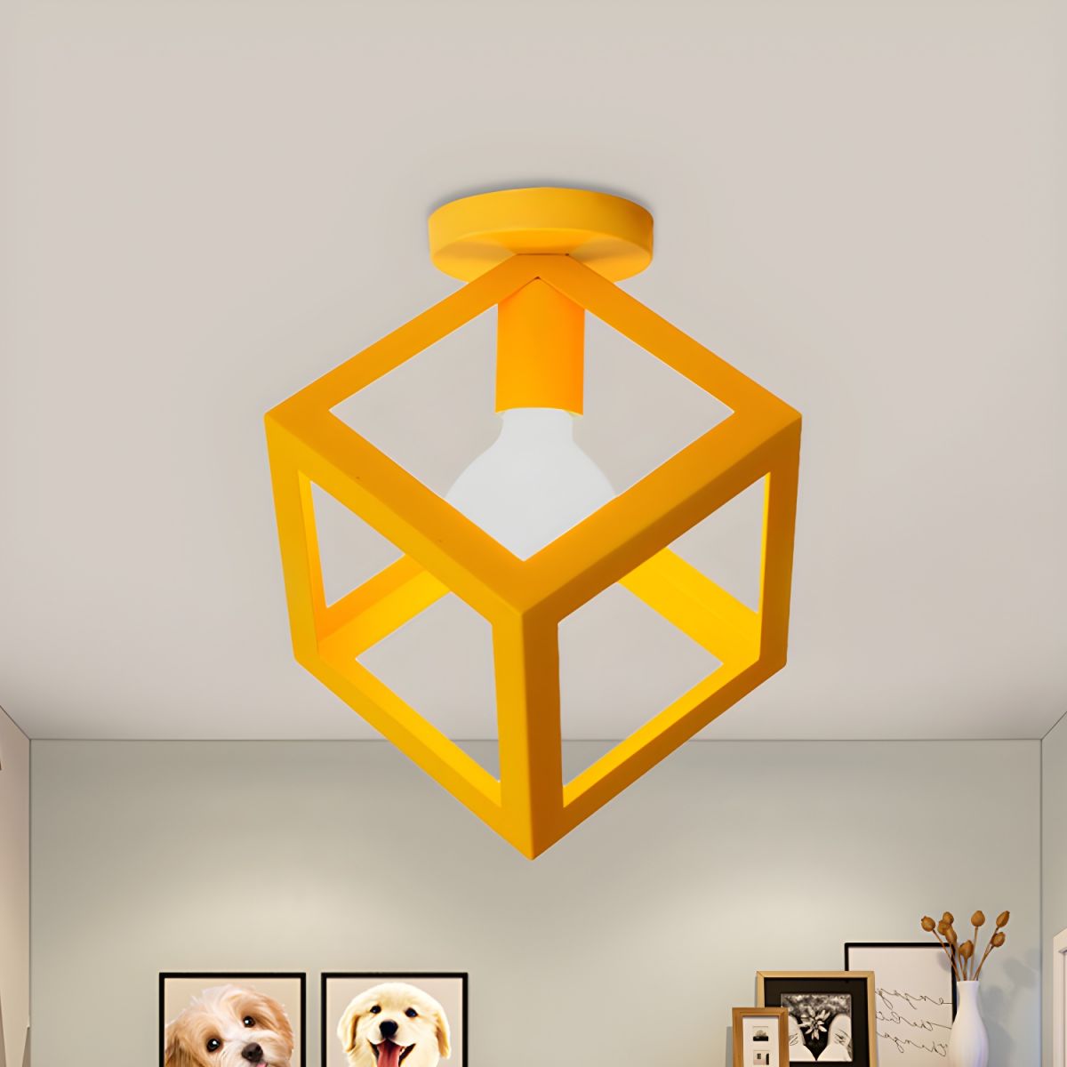 Vintage Metal Loft Style Ceiling Light Fixture | Wavira