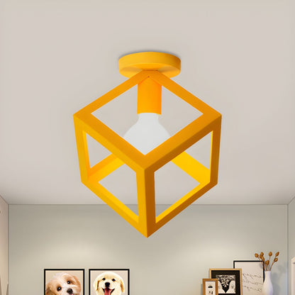 Vintage Metal Loft Style Ceiling Light Fixture | Wavira