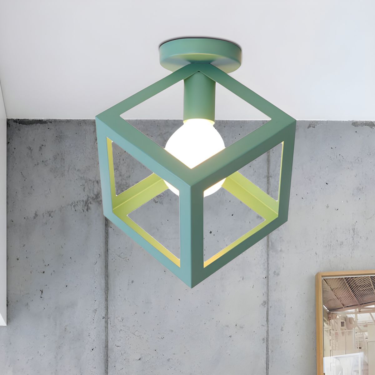 Vintage Metal Loft Style Ceiling Light Fixture | Wavira