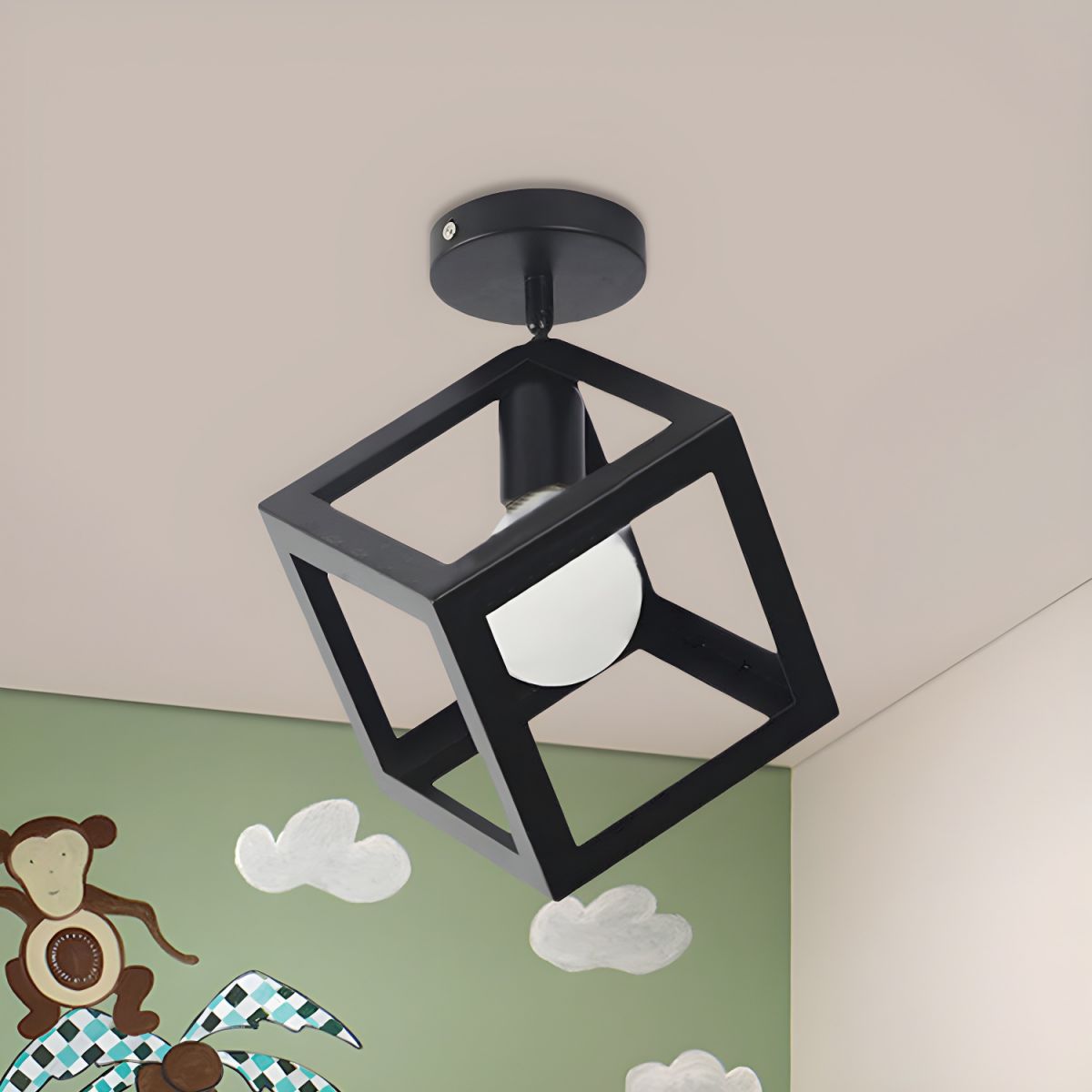 Vintage Metal Loft Style Ceiling Light Fixture | Wavira