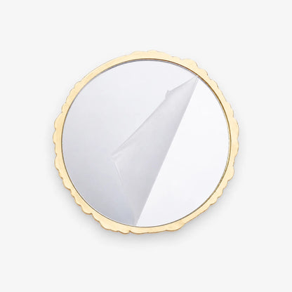 Vintage Vanity Mirror with Floral Pocket Design