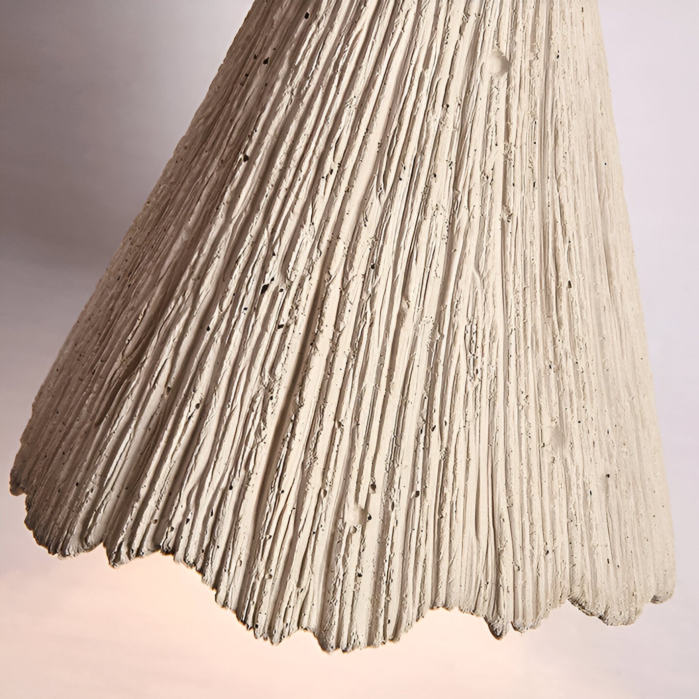 Wabi Sabi Cement Pendant Light With Handcrafted Texture | Jorvex