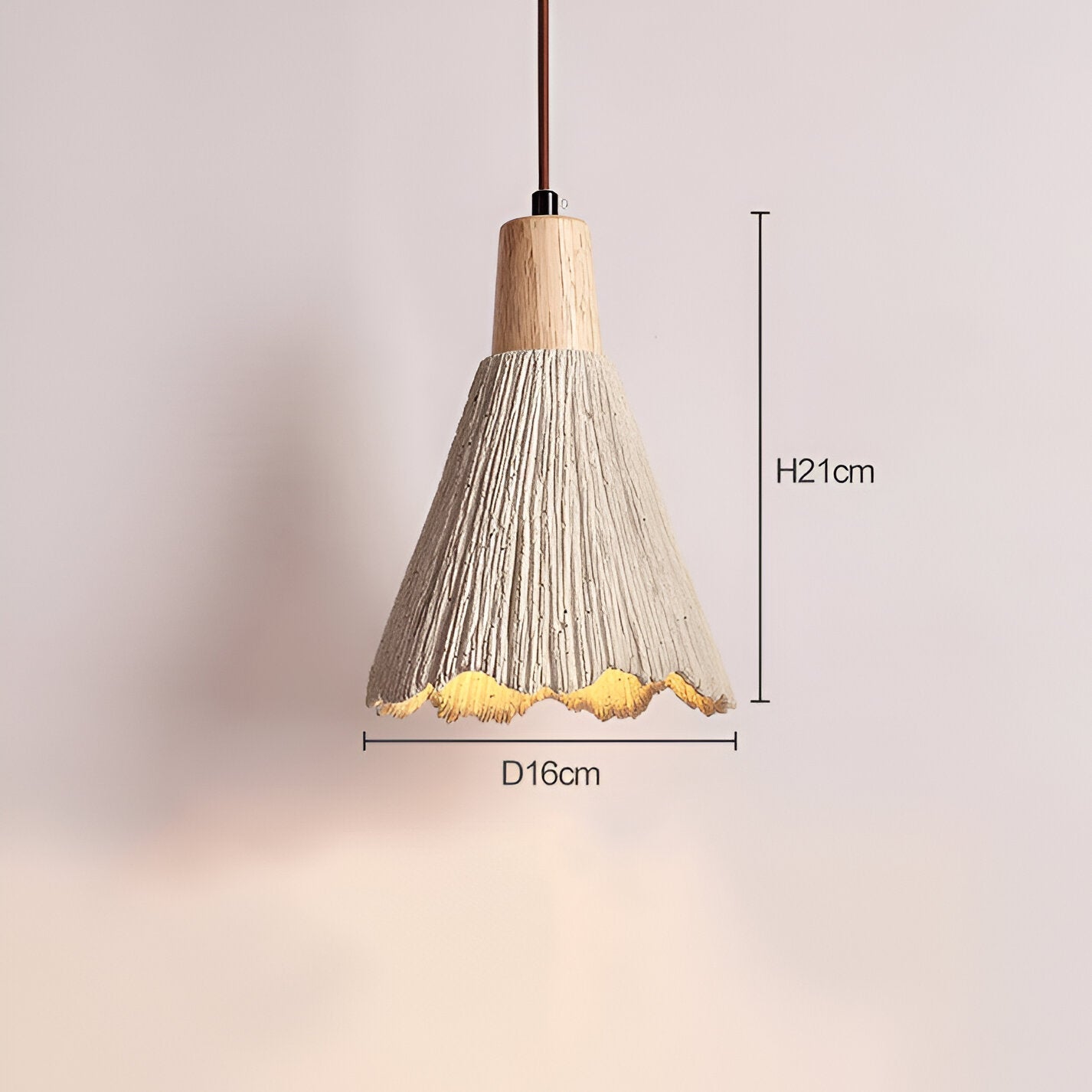 Wabi Sabi Cement Pendant Light With Handcrafted Texture | Jorvex