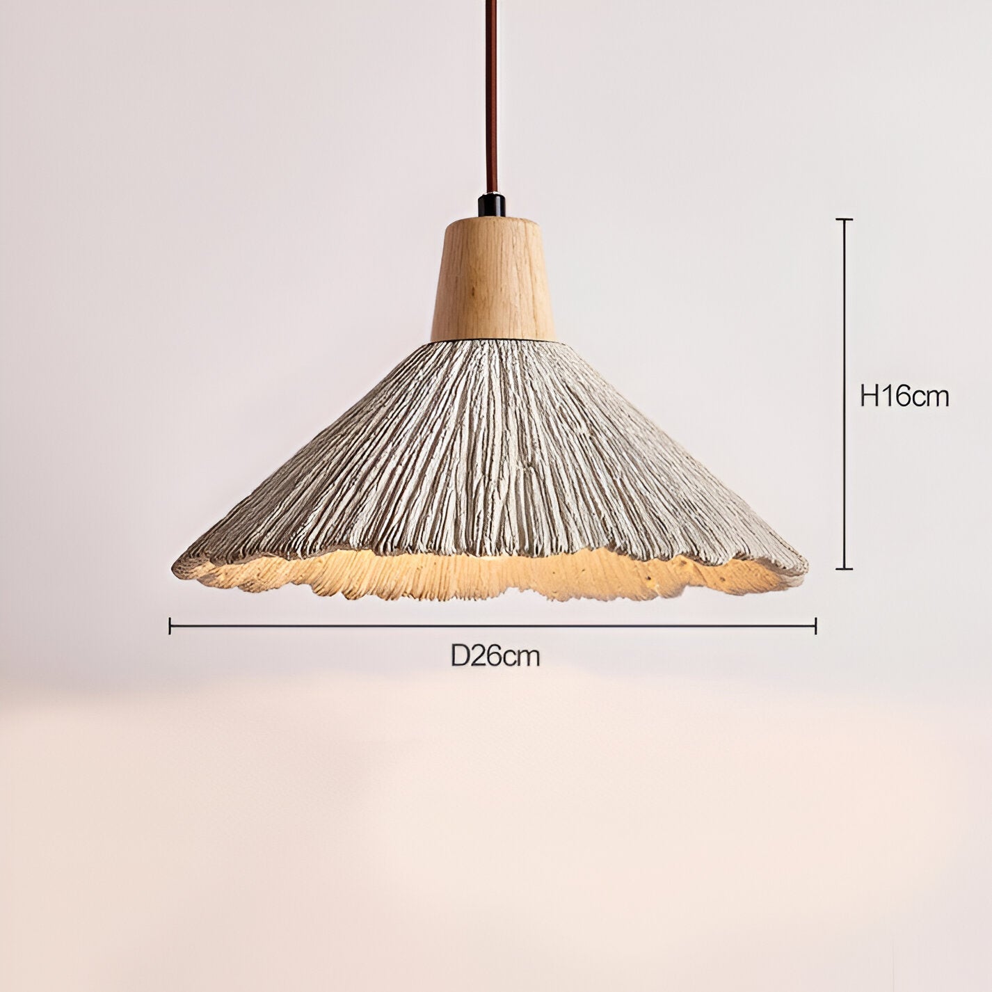 Wabi Sabi Cement Pendant Light With Handcrafted Texture | Jorvex