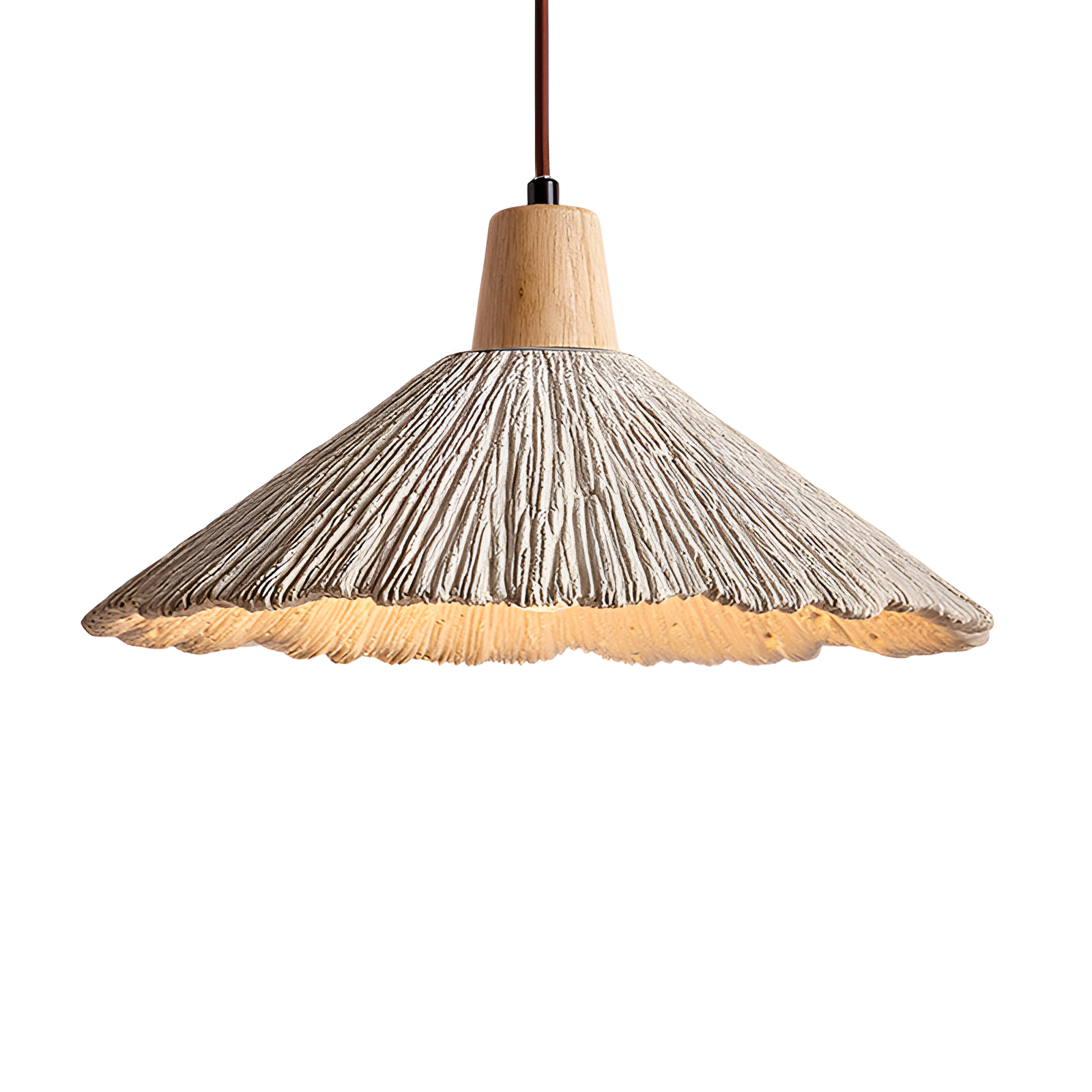 Wabi Sabi Cement Pendant Light With Handcrafted Texture | Jorvex
