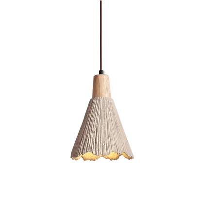 Wabi Sabi Cement Pendant Light With Handcrafted Texture | Jorvex