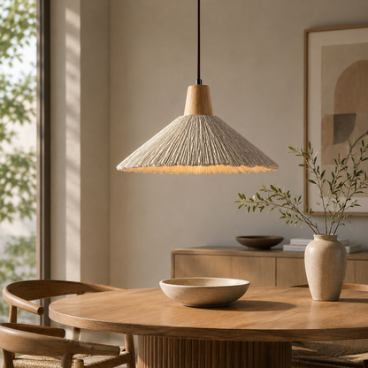 Wabi Sabi Cement Pendant Light With Handcrafted Texture | Jorvex
