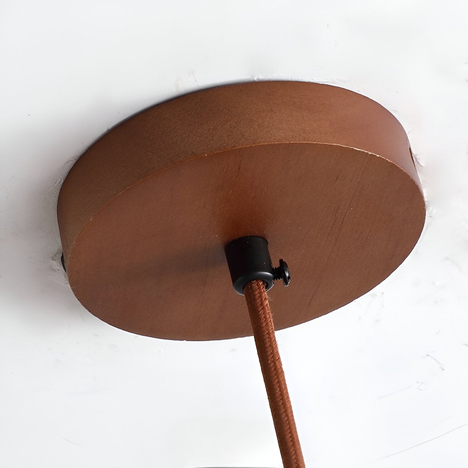 Wabi Sabi Travertine Pendant Light With Natural Wood | Jorvian