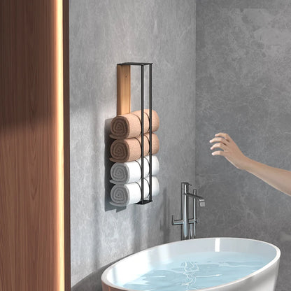Wall-Mounted Towel Rack