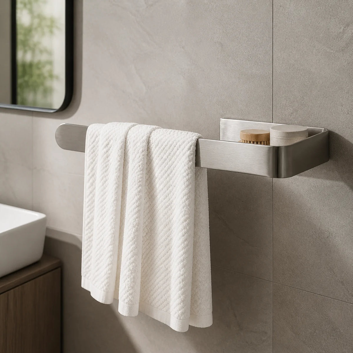 Wall-Mounted U-Shaped Towel Rack