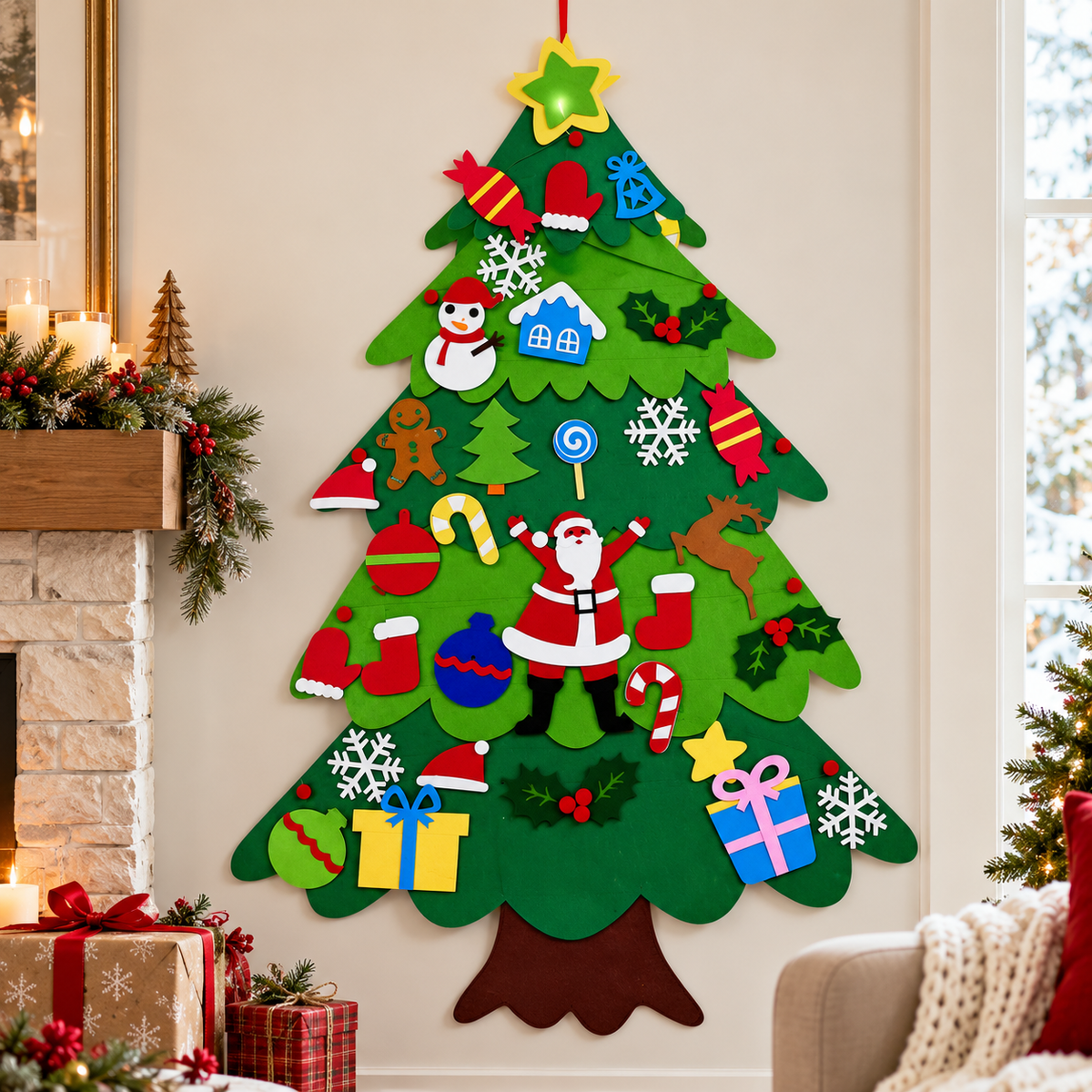 Wall Hanging Christmas Tree Decoration