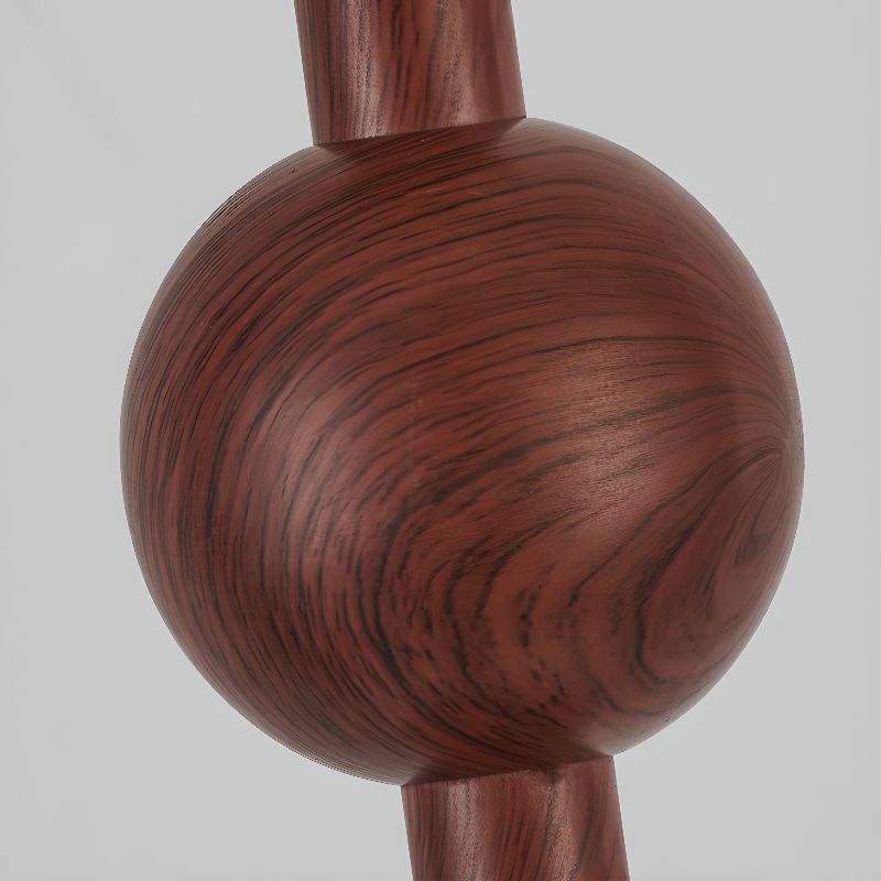 Walnut Metal Floor Lamp with Fabric Shade Modern Interior | Corvani
