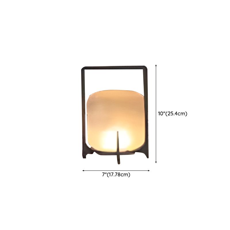 Warm Round Black Metal Outdoor LED Table Lamp | Glowmar