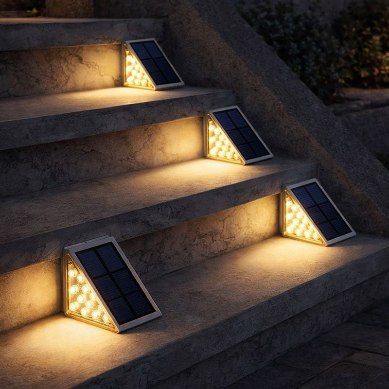 Warm White Solar LED Stair Light for Outdoors | Stepora