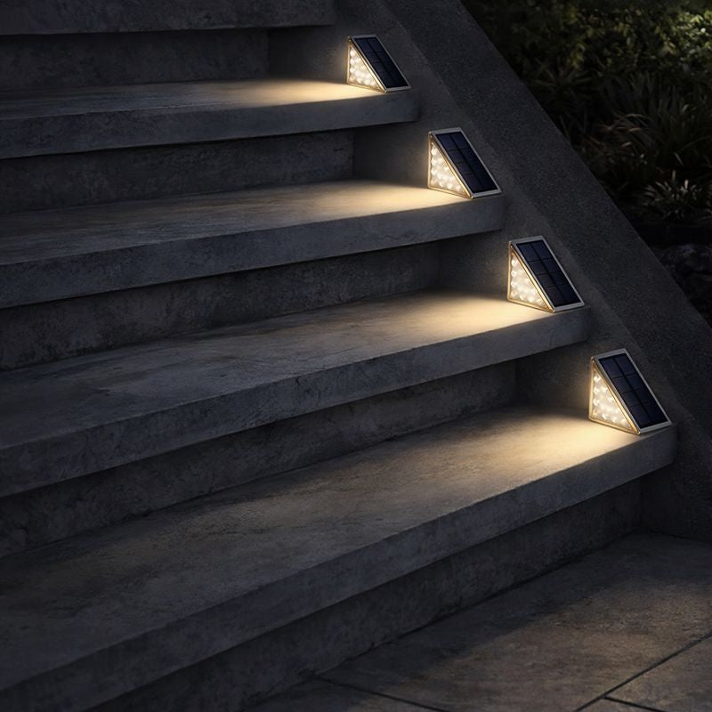 Warm White Solar LED Stair Light for Outdoors | Stepora