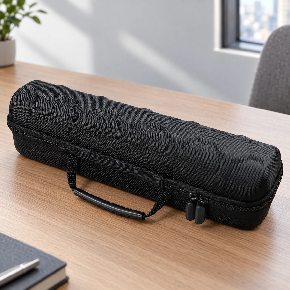 Watch Travel Case with 5 Slots and Zipper Closure