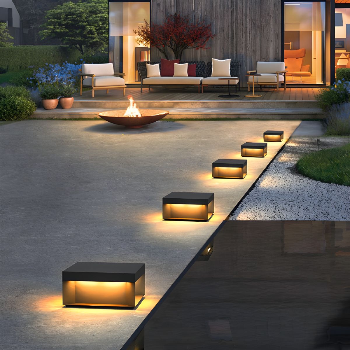 Waterproof Solar Metal Outdoor Pillar Garden Light | Velnor