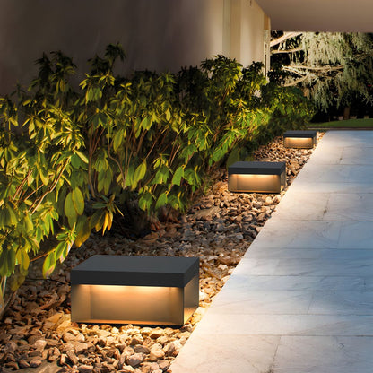 Waterproof Solar Metal Outdoor Pillar Garden Light | Velnor
