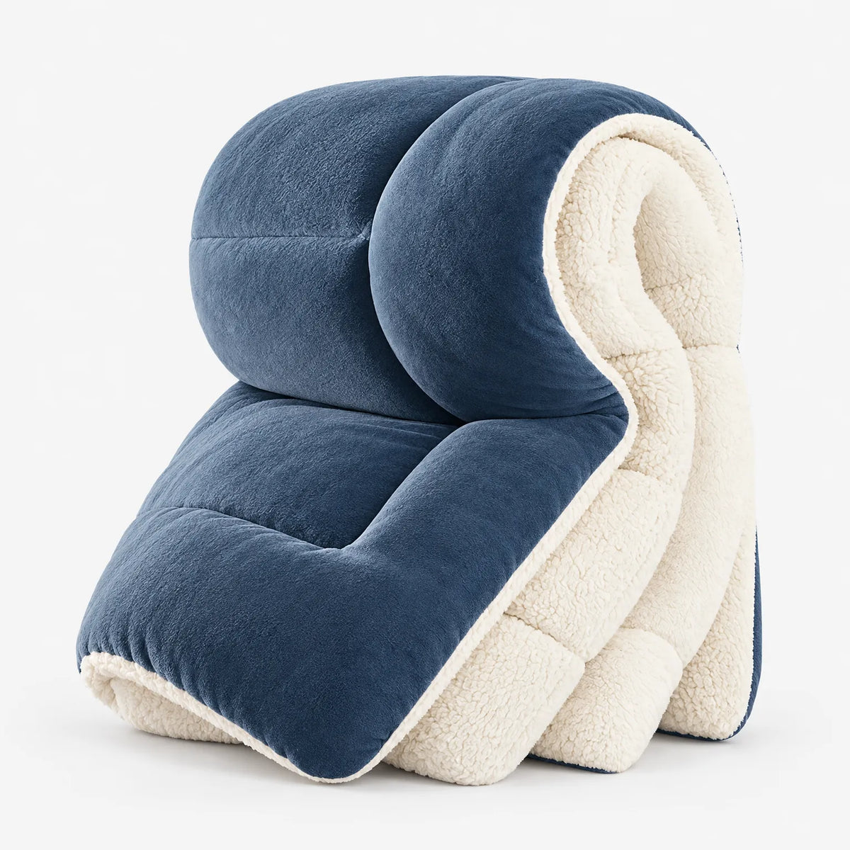 Weighted Winter Comforter with Plush Sherpa Lining