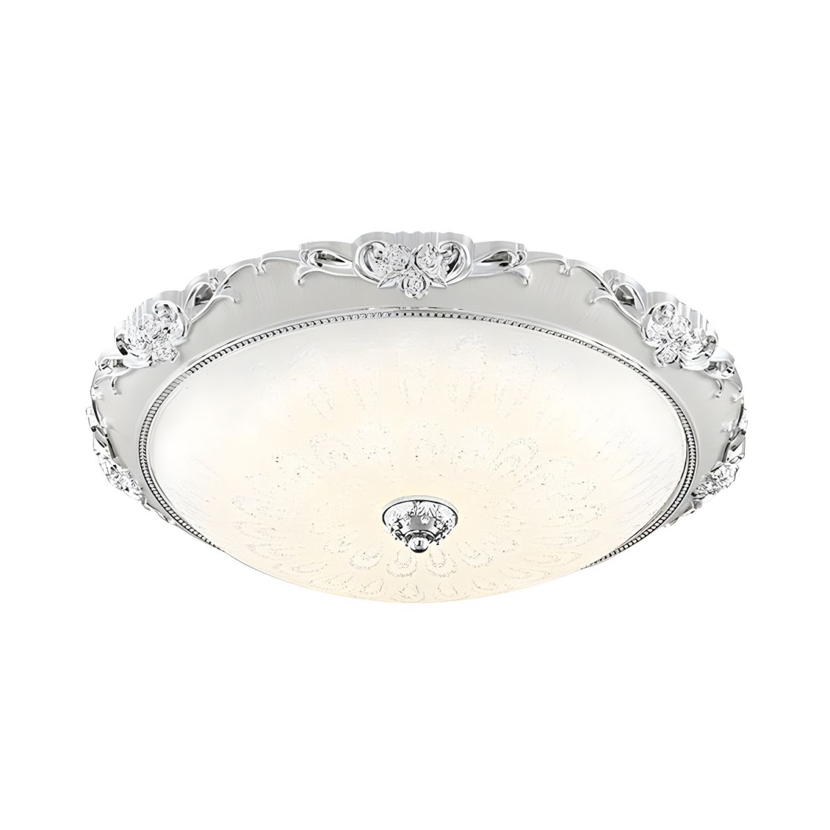 Wide Glass Ceiling Lamp Modern Flush Mount LED | Selvaro