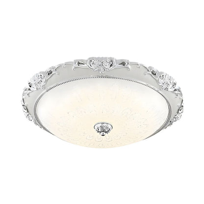 Wide Glass Ceiling Lamp Modern Flush Mount LED | Selvaro