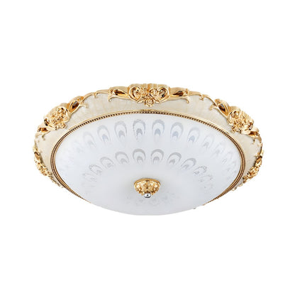 Wide Glass Ceiling Lamp Modern Flush Mount LED | Selvaro
