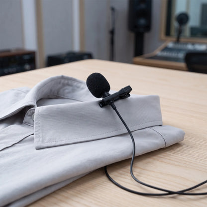 Wired Lavalier Lapel Condenser Microphone