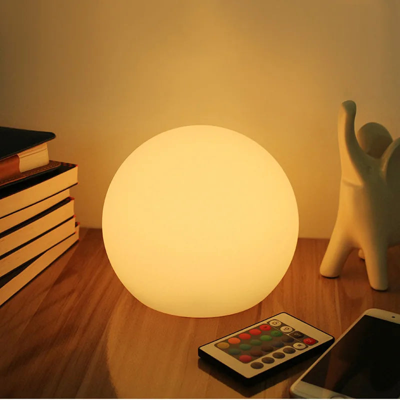 Wireless LED Globe Table Lamp with Rechargeable Battery | Luntrix
