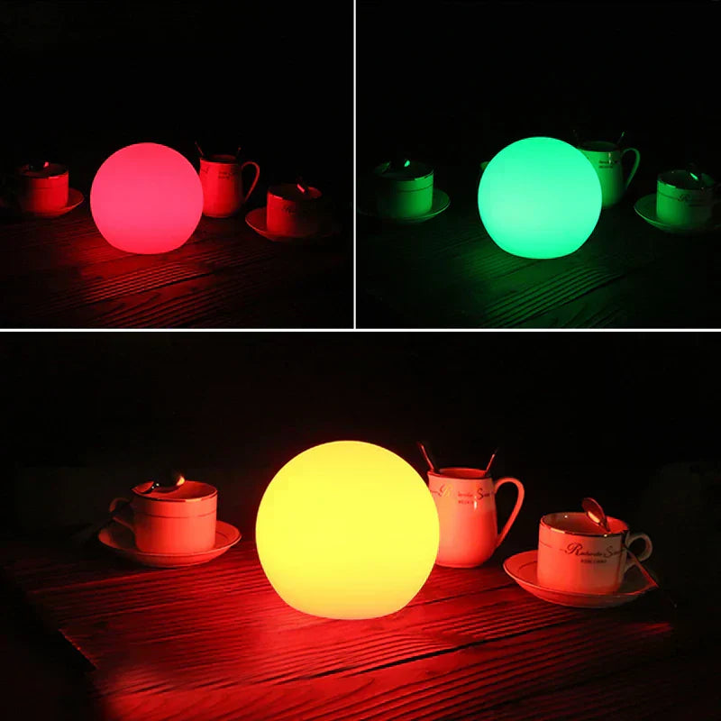 Wireless LED Globe Table Lamp with Rechargeable Battery | Luntrix