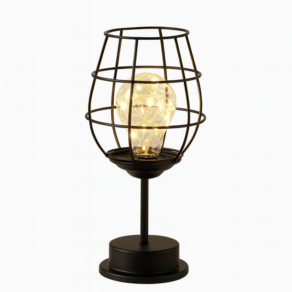 Wireless LED Table Lamp with Modern Steel Finish | Trivexa