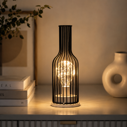 Wireless LED Table Lamp with Modern Steel Finish | Trivexa
