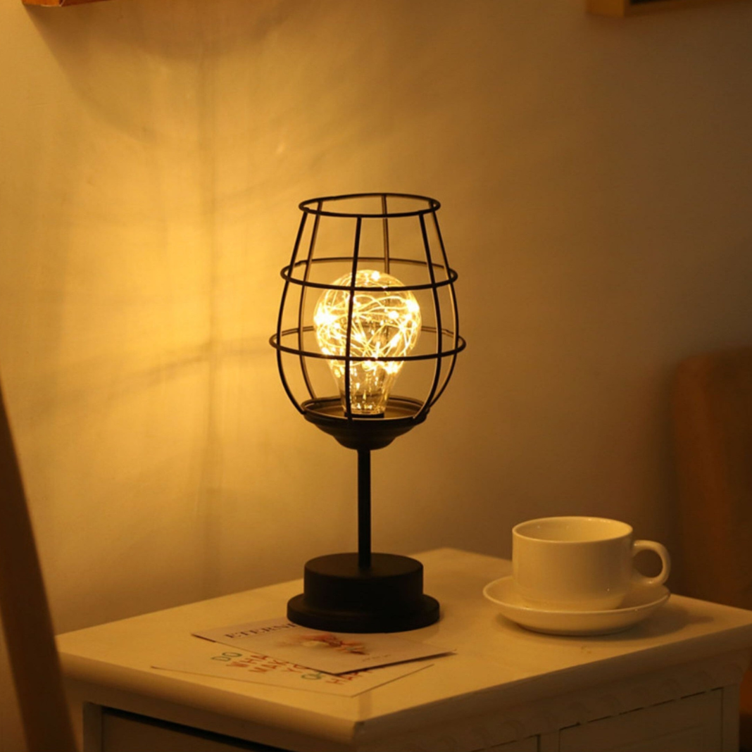 Wireless LED Table Lamp with Modern Steel Finish | Trivexa
