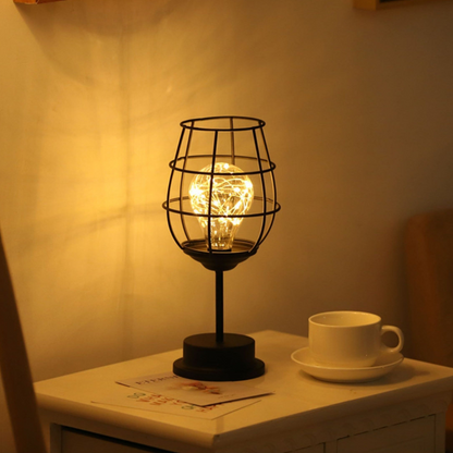 Wireless LED Table Lamp with Modern Steel Finish | Trivexa